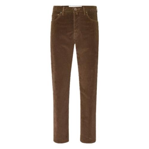 Fluwelen 5-Pocket Broek in Bruin Jacob Cohën , Brown , Heren