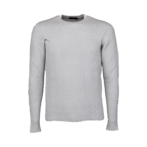 Round-neck Knitwear Roberto Collina , Gray , Heren