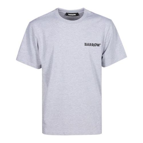 Katoenen T-shirt met Logoprint Barrow , Gray , Heren