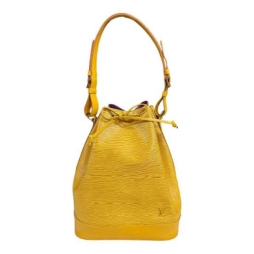 Pre-owned Leather shoulder-bags Louis Vuitton Vintage , Yellow , Dames