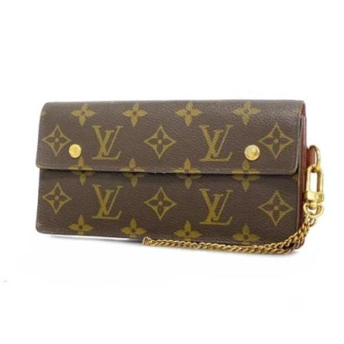 Pre-owned Fabric wallets Louis Vuitton Vintage , Brown , Dames