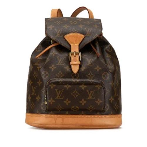 Pre-owned Canvas backpacks Louis Vuitton Vintage , Brown , Dames