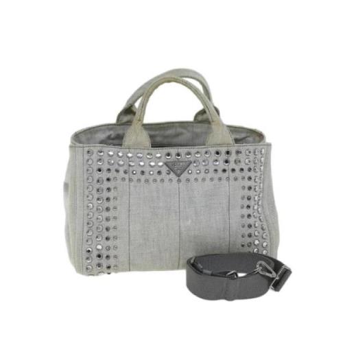 Pre-owned Cotton handbags Prada Vintage , Gray , Dames