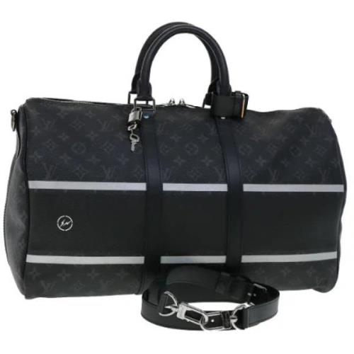 Pre-owned Canvas louis-vuitton-bags Louis Vuitton Vintage , Black , Da...