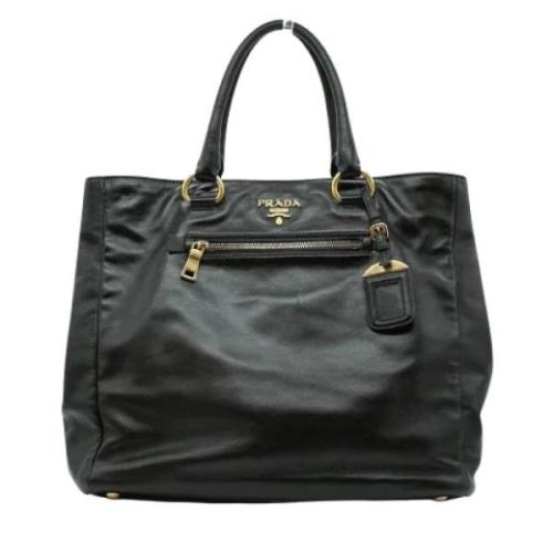 Pre-owned Leather prada-bags Prada Vintage , Black , Dames