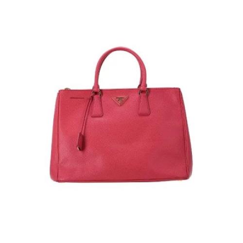 Pre-owned Leather handbags Prada Vintage , Pink , Dames