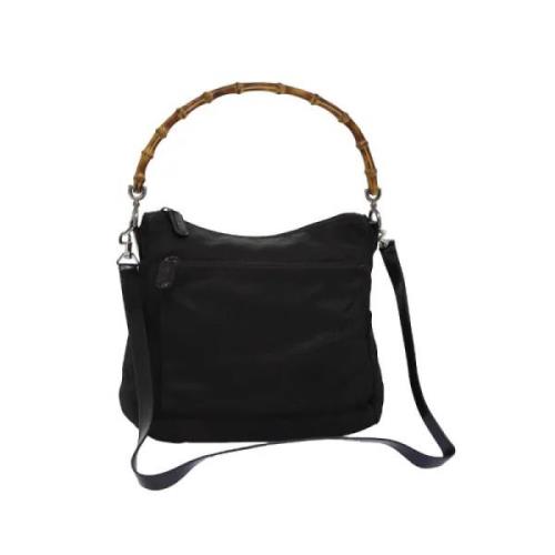 Pre-owned Nylon handbags Gucci Vintage , Black , Dames