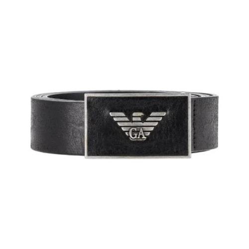 Pre-owned Leather belts Armani Pre-owned , Black , Heren