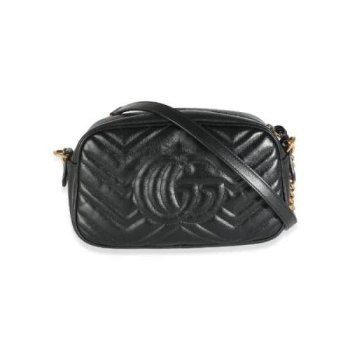 Pre-owned Leather crossbody-bags Gucci Vintage , Black , Dames