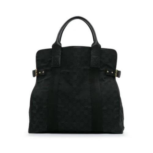 Pre-owned Canvas totes Gucci Vintage , Black , Dames