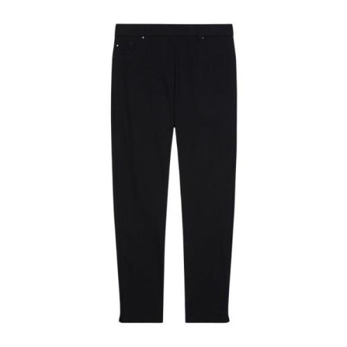 Stretch Viscose Skinny Broek Elena Mirò , Black , Dames