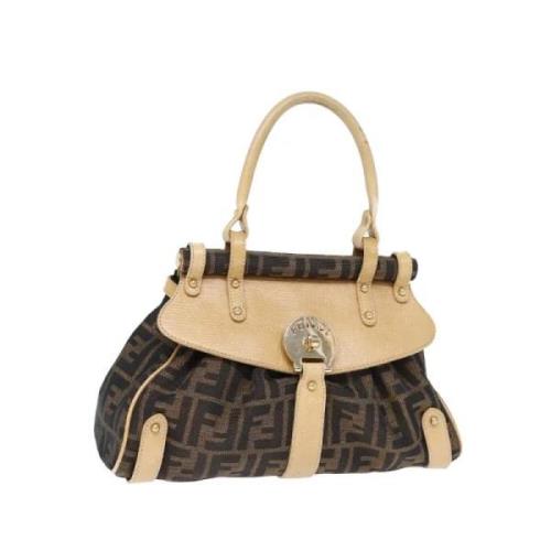 Pre-owned Canvas handbags Fendi Vintage , Brown , Dames