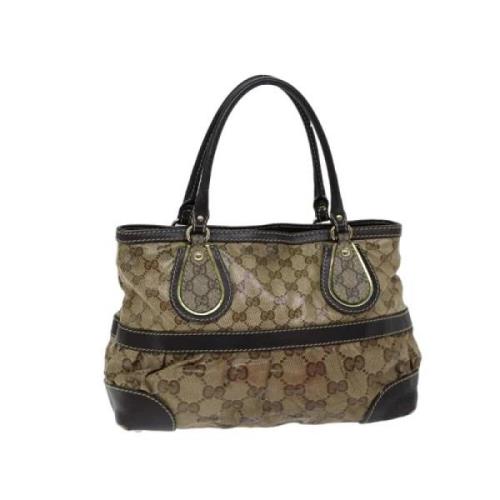 Pre-owned Canvas gucci-bags Gucci Vintage , Brown , Dames