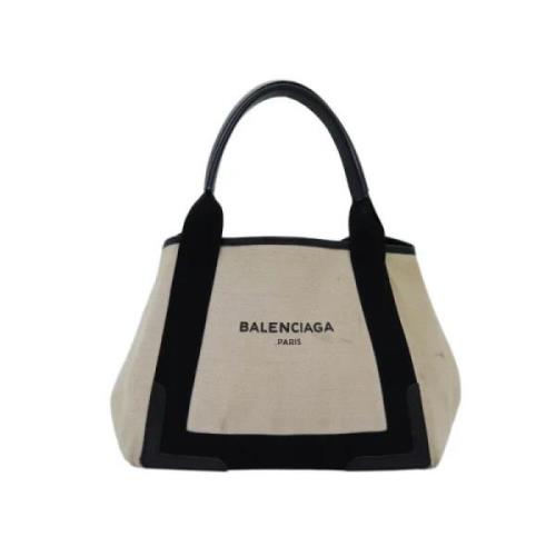 Pre-owned Canvas handbags Balenciaga Vintage , White , Dames