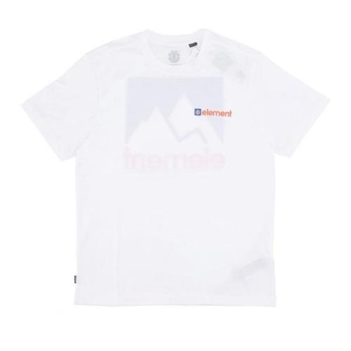 Wit Heren Tee met Logo Print Element , White , Heren