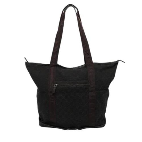 Pre-owned Canvas totes Gucci Vintage , Brown , Dames