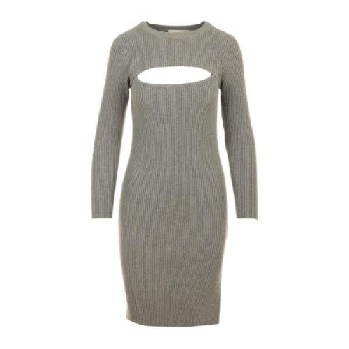 Grijze Elegante Jurk Kaos , Gray , Dames