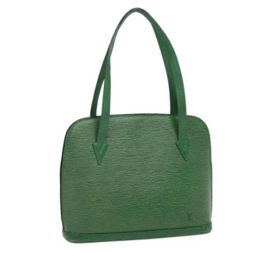 Pre-owned Leather louis-vuitton-bags Louis Vuitton Vintage , Green , D...