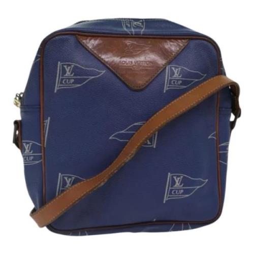 Pre-owned Leather louis-vuitton-bags Louis Vuitton Vintage , Blue , Da...