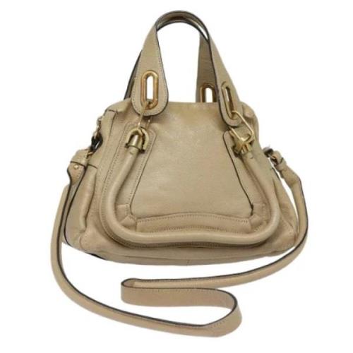 Pre-owned Leather handbags Chloé Pre-owned , Beige , Dames