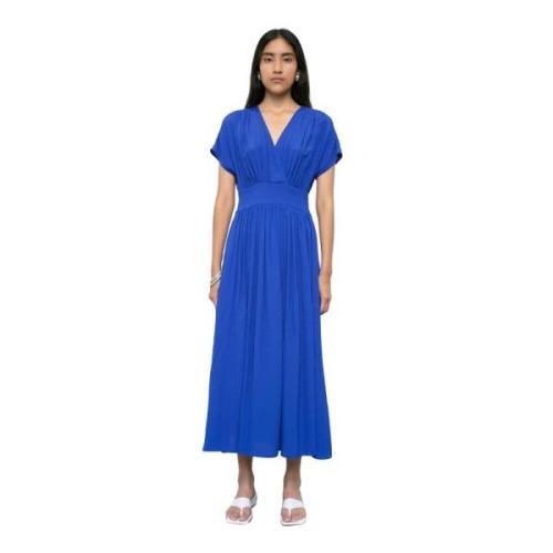 V-hals Jurk MeiMeiJ , Blue , Heren