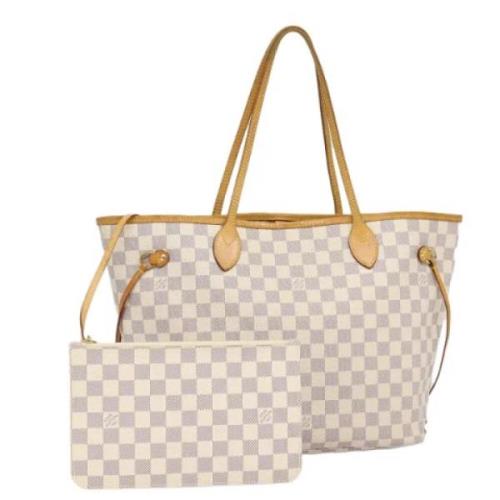 Pre-owned Canvas louis-vuitton-bags Louis Vuitton Vintage , White , Da...