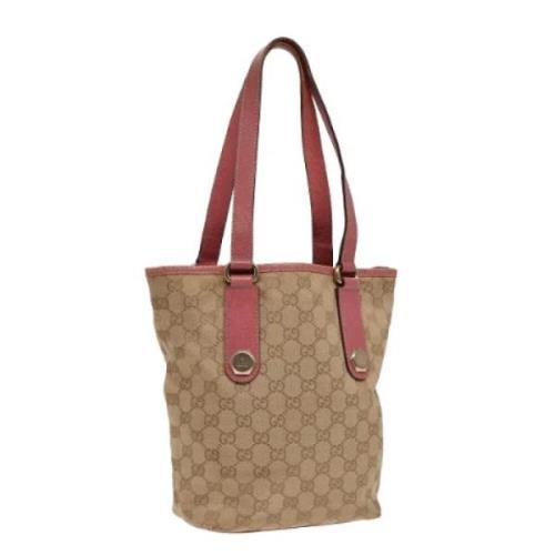 Pre-owned Canvas gucci-bags Gucci Vintage , Brown , Dames