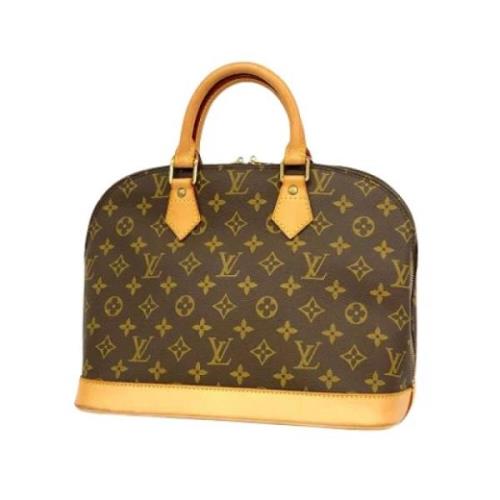 Pre-owned Canvas handbags Louis Vuitton Vintage , Brown , Dames