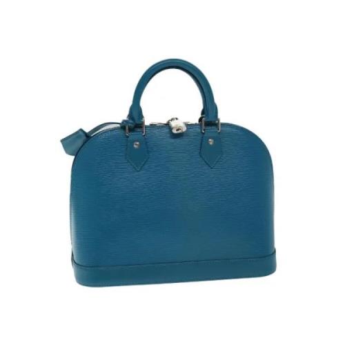 Pre-owned Leather handbags Louis Vuitton Vintage , Blue , Dames