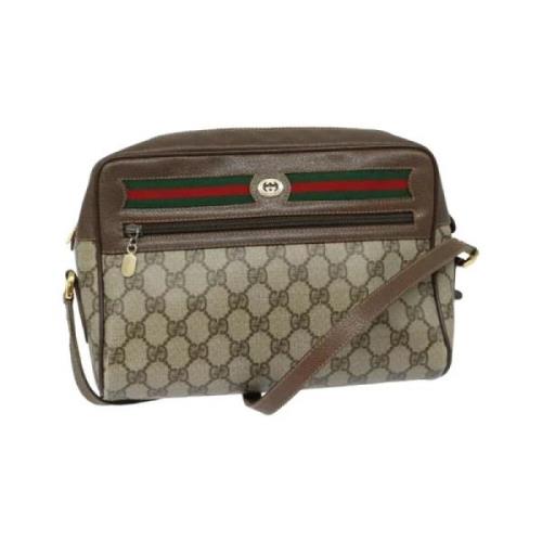 Pre-owned Leather gucci-bags Gucci Vintage , Beige , Dames