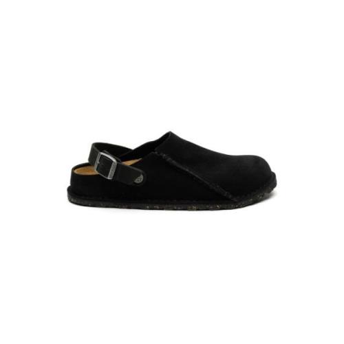 Zwarte Lutry Sandalen met Flexibele Band Birkenstock , Black , Dames