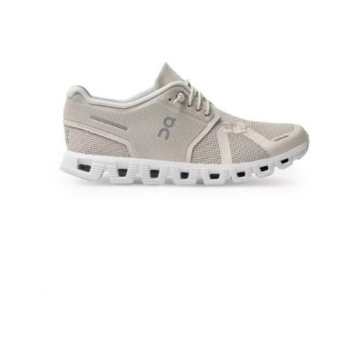 Hardloopschoenen in parelkleur met witte zool On Running , Gray , Dame...