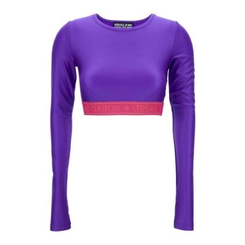 T-shirts en Polos Versace Jeans Couture , Purple , Dames