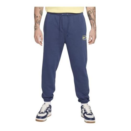 Heren Logo Sweatpants Nike , Blue , Heren