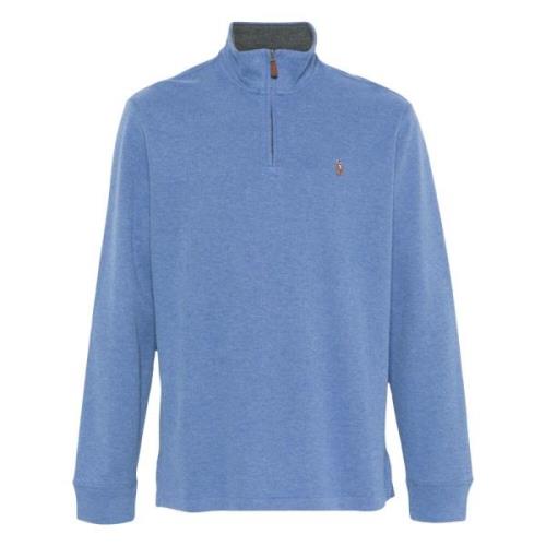 Katoenen half-zip gebreid Ralph Lauren , Blue , Heren