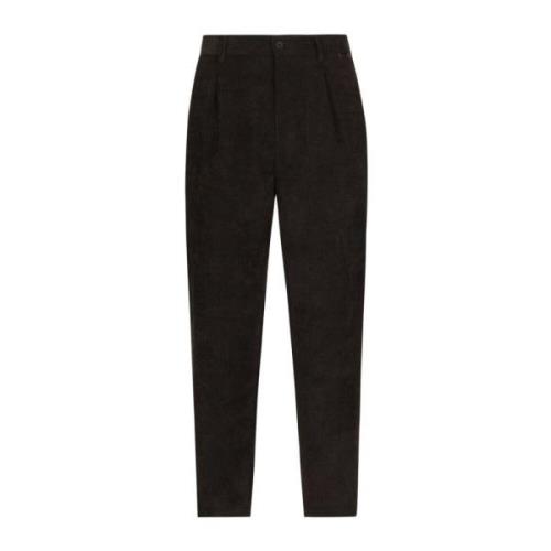 Zwarte Broek voor Mannen Aw24 Dolce & Gabbana , Black , Heren