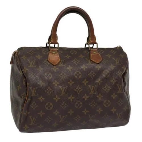 Pre-owned Canvas handbags Louis Vuitton Vintage , Brown , Dames