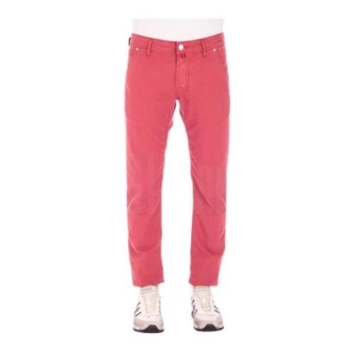 Vintage Comfort Straight Broek Jacob Cohën , Red , Heren