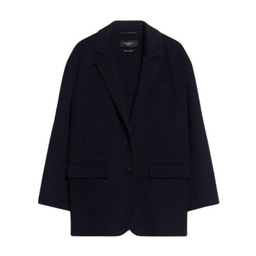 Wollen blazer met reverskraag en knoopsluiting Max Mara Weekend , Blue...