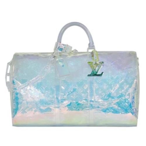 Pre-owned Plastic travel-bags Louis Vuitton Vintage , Blue , Dames