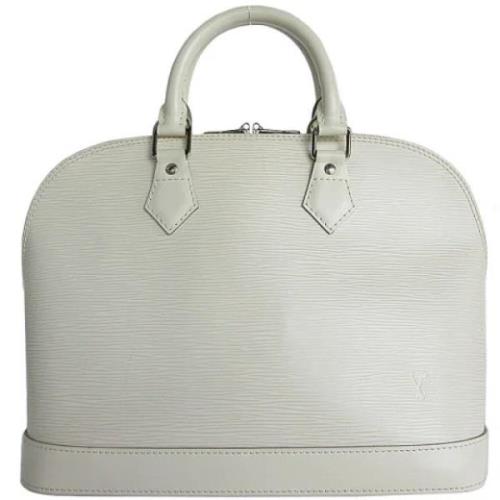 Pre-owned Leather handbags Louis Vuitton Vintage , White , Dames