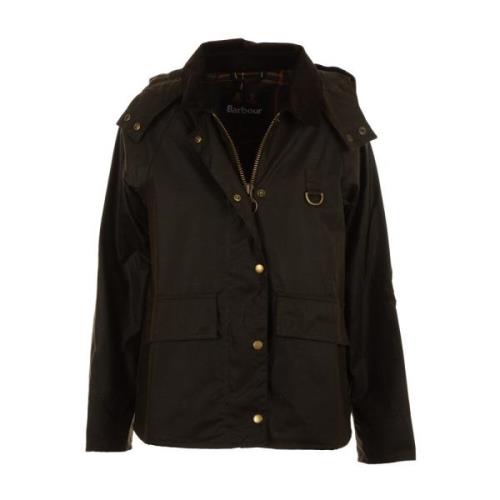 Groene Waxjas Barbour , Green , Dames