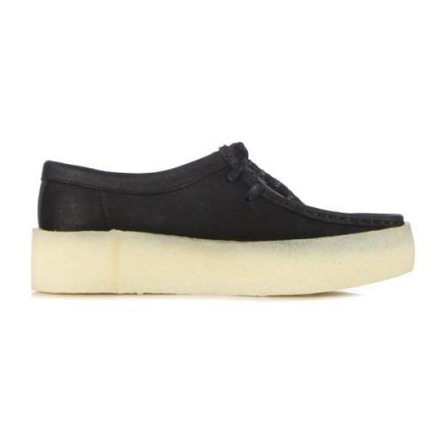 Zwarte Wallabee Cup Veterschoen Clarks , Black , Dames