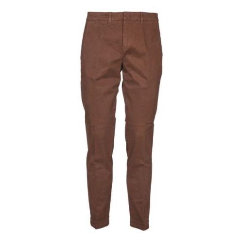 Bruine Capri Broek met Zakken Fay , Brown , Heren