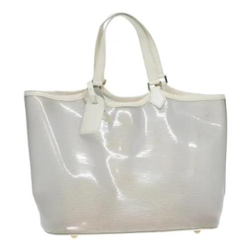 Pre-owned Vinyl totes Louis Vuitton Vintage , White , Dames