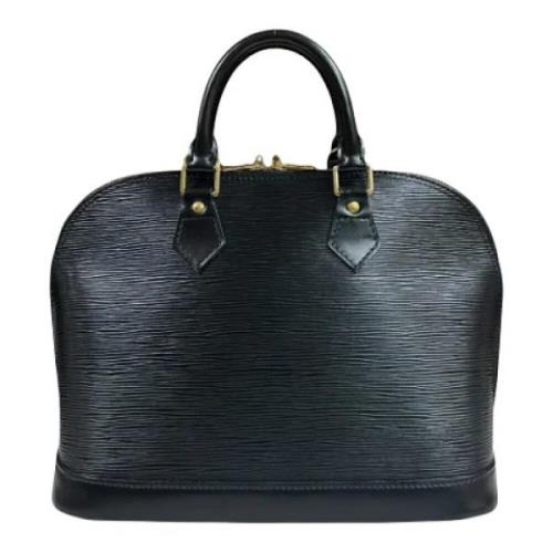 Pre-owned Leather handbags Louis Vuitton Vintage , Black , Dames