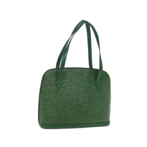 Pre-owned Leather louis-vuitton-bags Louis Vuitton Vintage , Green , D...