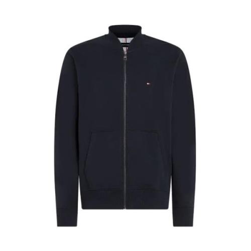 Heren Navy 1985 Baseball Kraag Rits Doorheen Tommy Hilfiger , Blue , H...