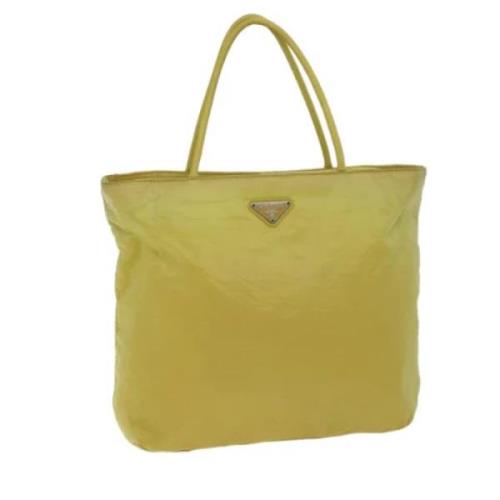 Pre-owned Nylon prada-bags Prada Vintage , Yellow , Dames