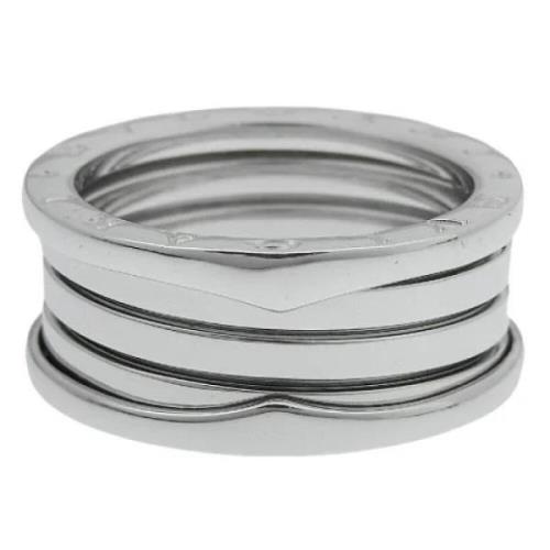 Pre-owned White Gold rings Bvlgari Vintage , Gray , Dames